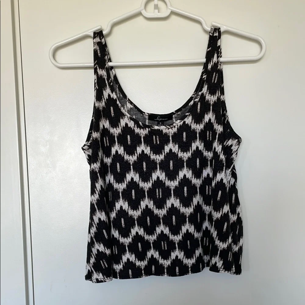 💫Patterned Crop Tank Top Small - Picture 1 of 5